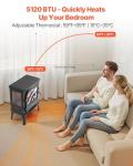 VEVOR 25.5 Inch Portable Electric Fireplace Heater