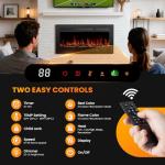 36” Electric Fireplace Insert with Remote Control