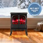 DUMOS 26" Electric Fireplace Stove with Remote