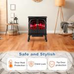 DUMOS 26" Electric Fireplace Stove with Remote