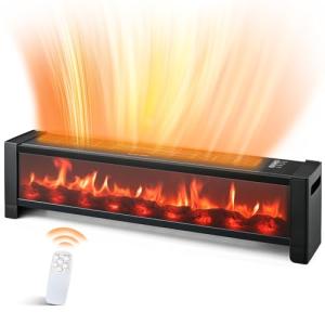 Air Choice 33” Electric Fireplace Heater with Remote