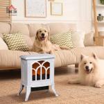 HOMCOM 17" Electric Fireplace Stove with Logs