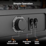 ROVSUN 20'' Electric Fireplace Stove with Heater