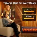 Air Choice 33” Electric Fireplace Heater with Remote