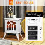 HOMCOM 17" Electric Fireplace Stove with Logs