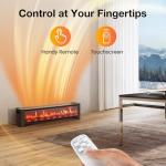 Air Choice 33” Electric Fireplace Heater with Remote