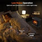ROVSUN 20'' Electric Fireplace Stove with Heater