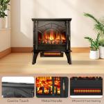 ZAFRO Electric Fireplace Stove with Realistic Flame