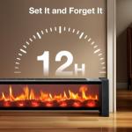 Air Choice 33” Electric Fireplace Heater with Remote