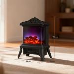 18-Inch Freestanding Electric Fireplace with Realistic Flames