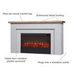 Real Flame Malie 68" Electric Fireplace with Mantel