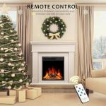 43" Electric Fireplace TV Stand with Mantel