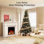 43" Electric Fireplace TV Stand with Mantel