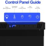 36-Inch 3-Sided Electric Fireplace with Remote