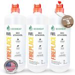 ECOHEAT Smokeless Bio-Ethanol Fireplace Fuel 3-Pack