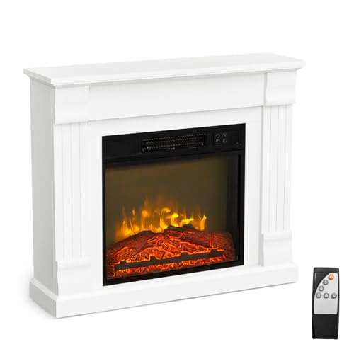 ROVSUN 32" Electric Fireplace with Mantel & Remote