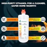 ECOHEAT Smokeless Bio-Ethanol Fireplace Fuel 3-Pack