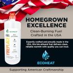 ECOHEAT Smokeless Bio-Ethanol Fireplace Fuel 3-Pack