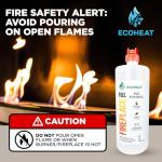 ECOHEAT Smokeless Bio-Ethanol Fireplace Fuel 3-Pack