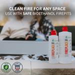 ECOHEAT Bio-Ethanol Fireplace Fuel 500mL – Pack of 25