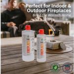 ECOHEAT Bio-Ethanol Fireplace Fuel 500mL – Pack of 25