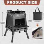 Portable Cast Iron Wood Stove for Camping