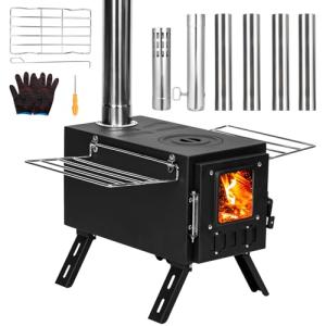 Compact Wood Stove for Camping and Outdoor Cooking