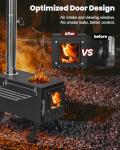 Compact Wood Stove for Camping and Outdoor Cooking