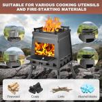 Portable Cast Iron Wood Stove for Camping