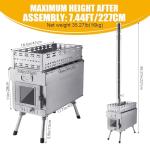 Portable Wood Burning Sauna Stove for Camping