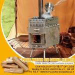 Portable Wood Burning Sauna Stove for Camping