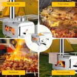 KUNGKA Portable Wood Burning Tent Stove