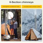 KUNGKA Portable Wood Burning Tent Stove