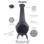 Blue Rooster Prairie Chiminea Outdoor Firepit
