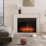 Electric Fireplace Insert with Remote Control
