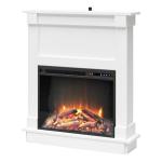 Ameriwood Home Ellsworth White Fireplace Console