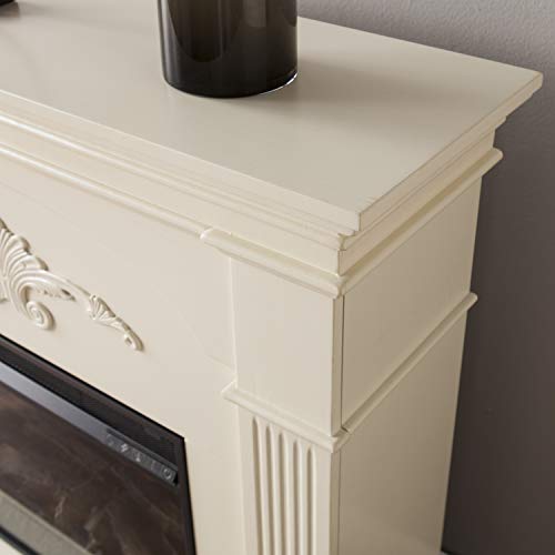 Ivory Electric Fireplace with Traditional Style, 44.75