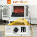 HOMCOM 1400W Freestanding Electric Fireplace Stove
