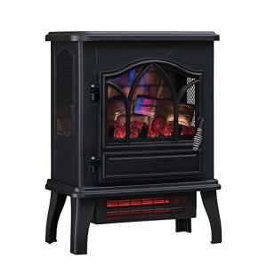 Duraflame 3D Electric Fireplace Stove Heater, Black