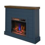 Duraflame Electric Fireplace with Shiplap Mantel, Blue