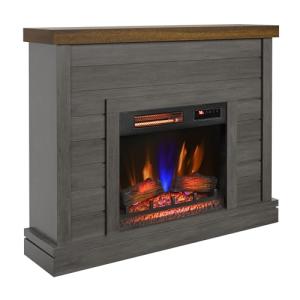 Duraflame Electric Fireplace with Weathered Grey Mantel