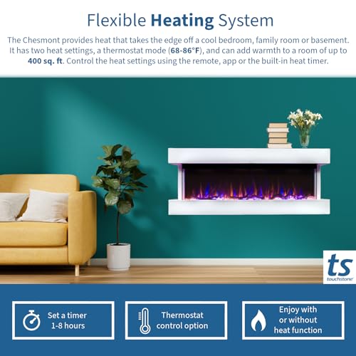 Touchstone Chesmont Smart Electric Fireplace with Mantle