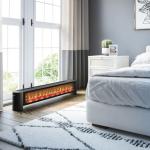 Duraflame Electric Fireplace Baseboard Heater - Black