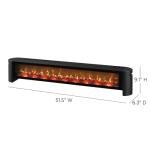 Duraflame Electric Fireplace Baseboard Heater - Black