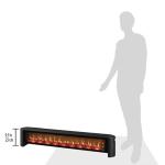 Duraflame Electric Fireplace Baseboard Heater - Black