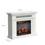 Duraflame Electric Wall Fireplace Mantel - White