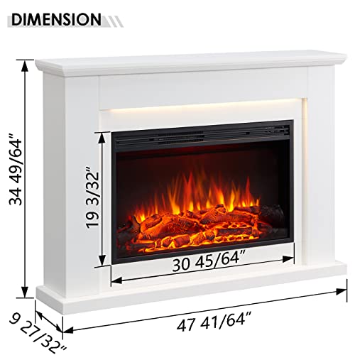 LegendFlame® Jaden 31" Electric Fireplace with Mantel