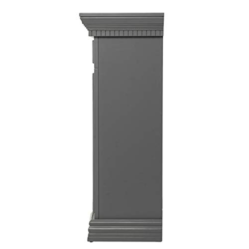 Dakesbury 50" Gray Electric Fireplace with Faux Stone