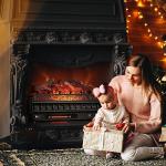 TURBRO 26" WiFi Infrared Quartz Electric Fireplace