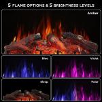 TURBRO 26" WiFi Infrared Quartz Electric Fireplace